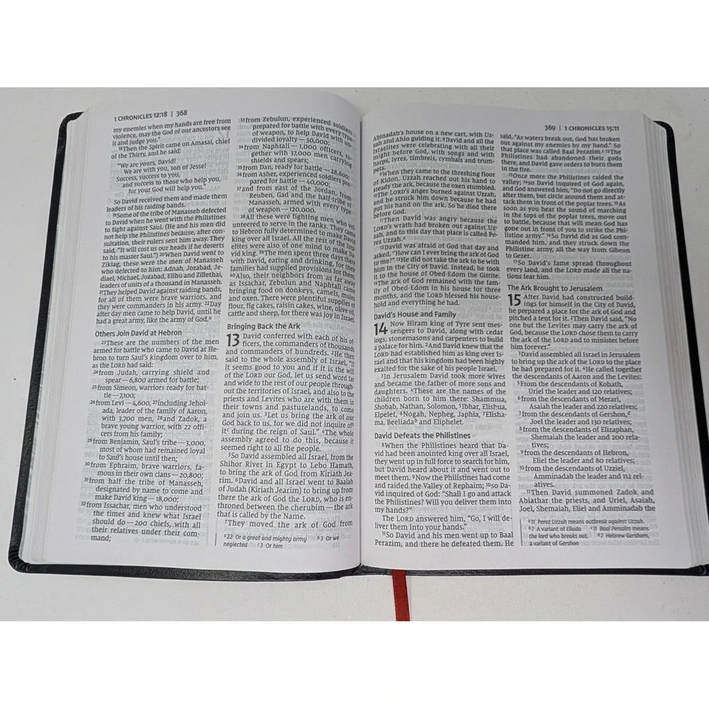 NIV Thinline Bible Large Print Bonded Leather Black Zondervan